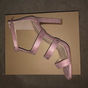 Charlotte Russe Soft Pink Strappy Sandals